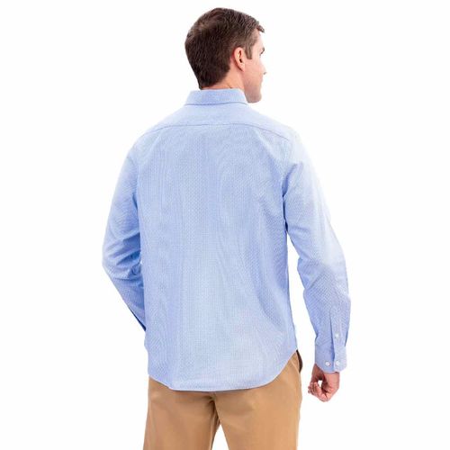 Camisa Nautica azul para caballero w46922-4fx