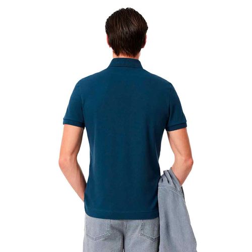 Playera tipo polo Lacoste azul para caballero ph5522-c7z