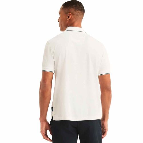 Playera tipo polo Nautica blanco para caballero kr4609-1bw