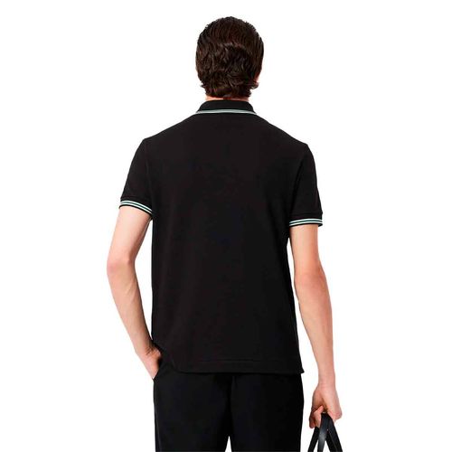 Playera tipo polo Lacoste negro para caballero ph9875-031