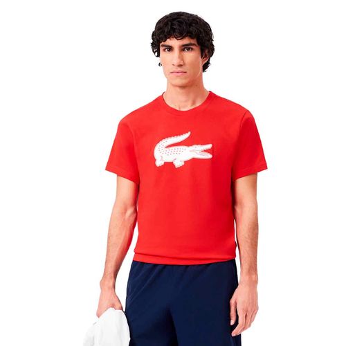 Playera Lacoste rojo para caballero th2042-a3f