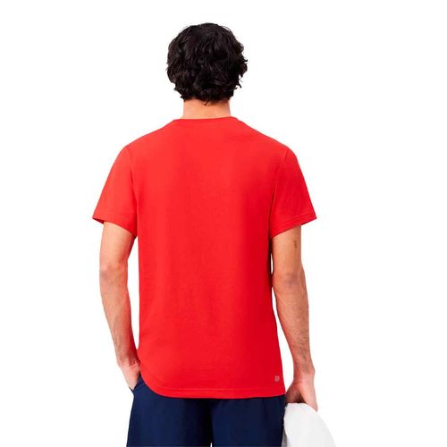 Playera Lacoste rojo para caballero th2042-a3f