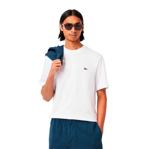 Playera Lacoste blanco para caballero th7318-001