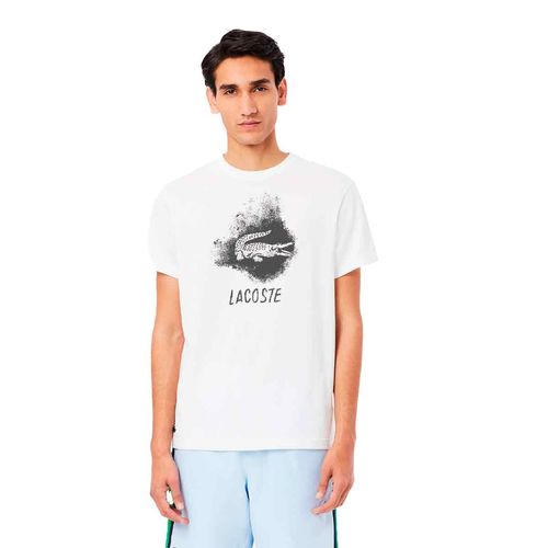 Playera Lacoste blanco para caballero th8917-001