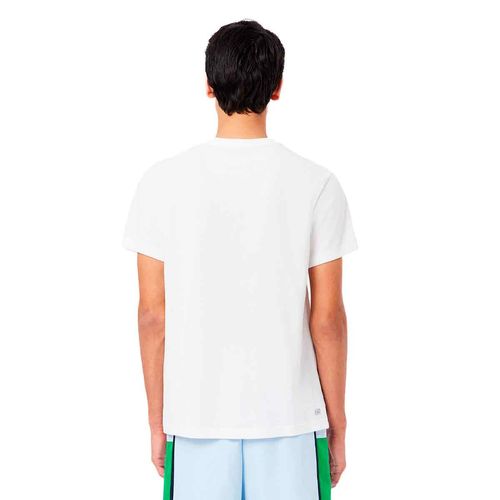 Playera Lacoste blanco para caballero th8917-001