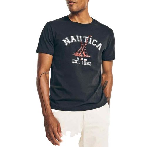 Playera Nautica negro para caballero vr2711-0tb