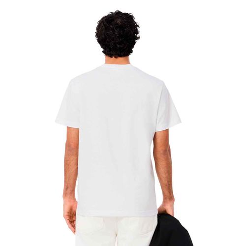 Playera Lacoste blanco para caballero th9842-001