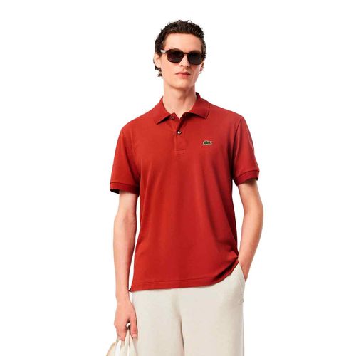 Playera tipo polo Lacoste café para caballero ph9851-afs