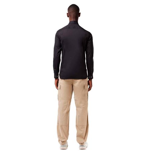 Camisa Lacoste negro para caballero ch5253-031