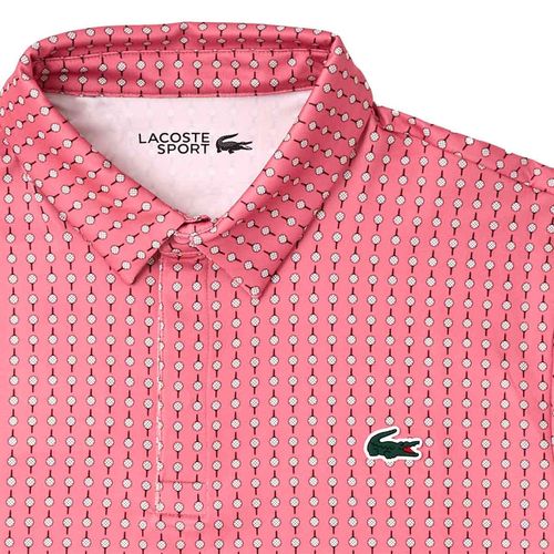 Playera tipo polo Lacoste rosa para caballero dh5175-u36