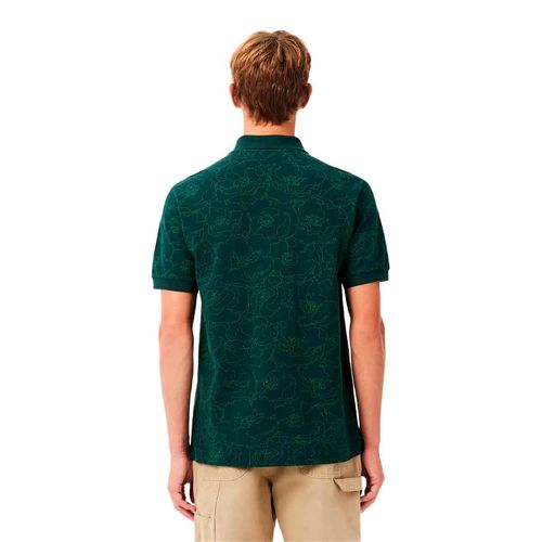 Playera tipo polo Lacoste verde para caballero ph3598-yzp
