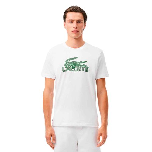 Playera Lacoste blanco para caballero th2508-737