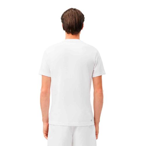Playera Lacoste blanco para caballero th2508-737