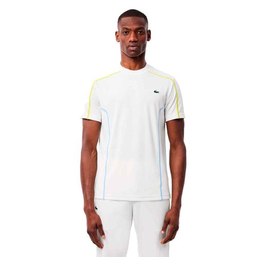 Playera Lacoste blanco para caballero th7545-001