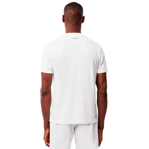 Playera Lacoste blanco para caballero th7545-001