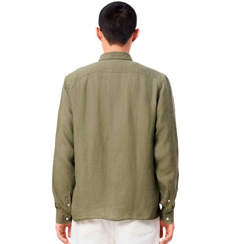 Camisa Lacoste verde para caballero ch5692-bmy