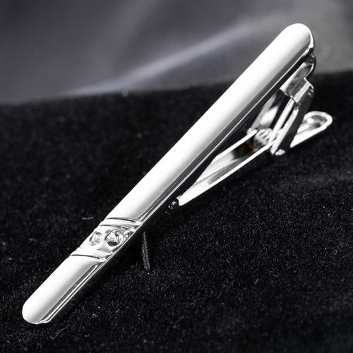Pisa corbata Montparnasse para caballero plateado 87