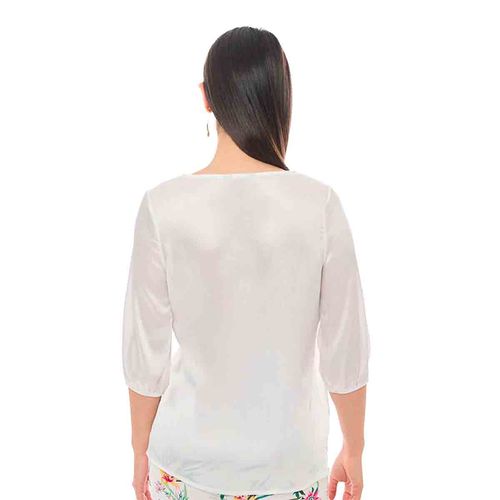 Blusa Alexis blanco para dama 48250309b