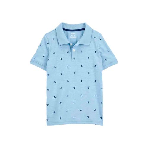 Playera tipo polo Carters azul para niño 3s489510