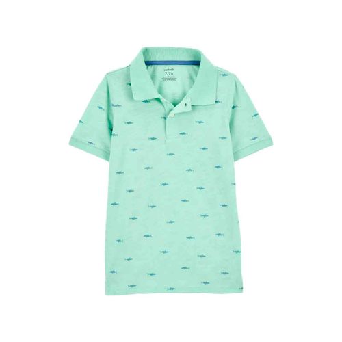 Playera tipo polo Carters verde para niño 3s792310