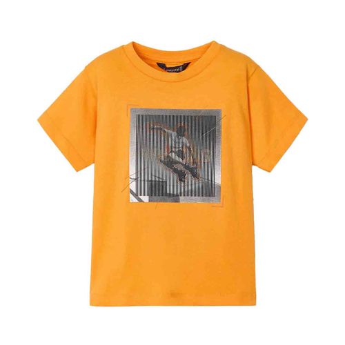 Playera Mayoral naranja para niño 3035