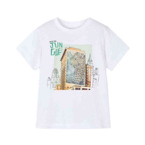 Playera Mayoral blanco para niño 3043
