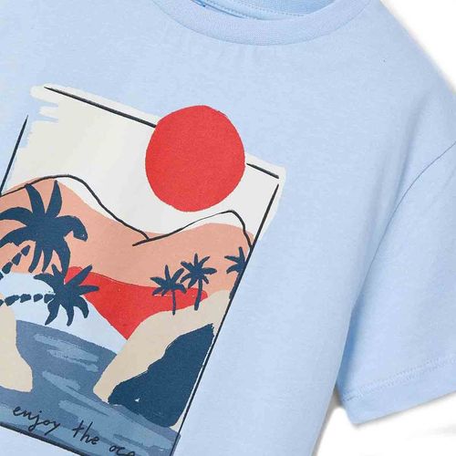 Playera Mayoral azul para niño 3034