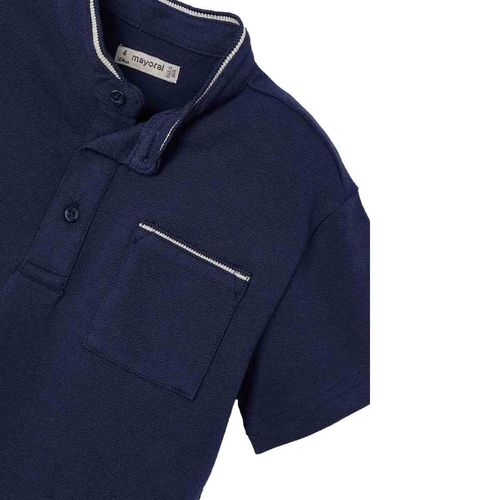 Playera tipo polo Mayoral marino para niño 3102