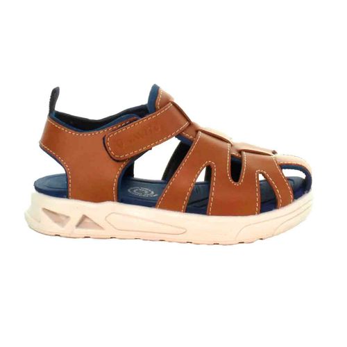 Sandalia con talón Vavito camel para niño VA230518ST