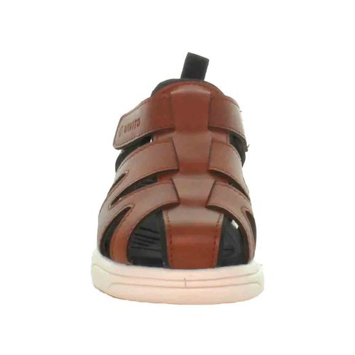 Sandalia con talón Vavito cognac para niño VA230518ST