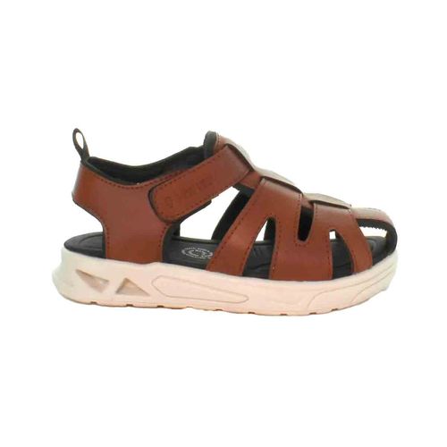 Sandalia con talón Vavito cognac para niño VA230518ST