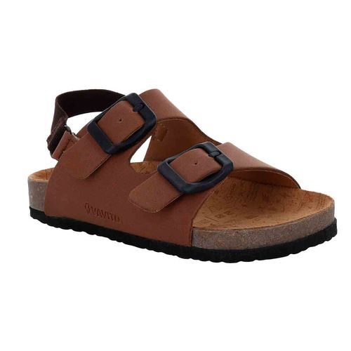 Sandalia con talón Vavito cognac para niño VA170523ST