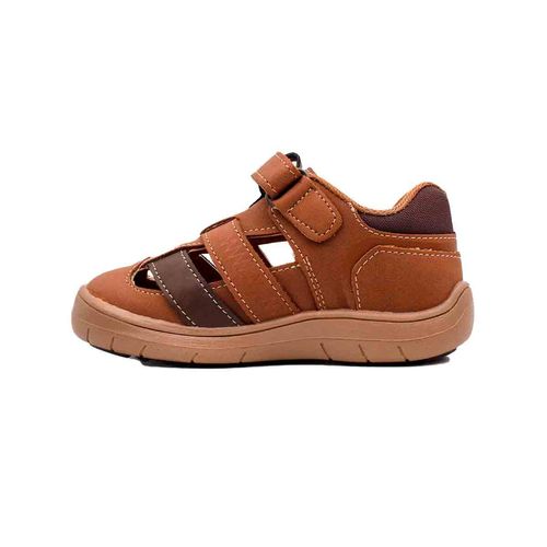 Sandalia con talón Vavito cognac para niño VA276501ST
