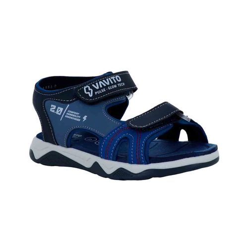 Sandalia con talón Vavito azul para niño VA961520ST