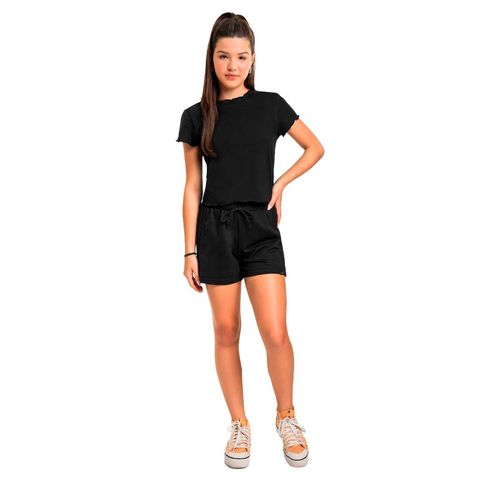 Blusa Gloss negro para jovencita 31873