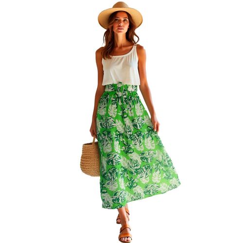 Falda Mako & Co verde para dama mkmf0001