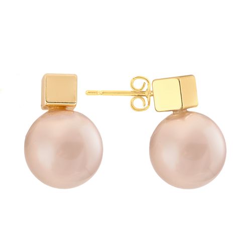 Arete Unlimited by ob chapa de oro 18k con perla ARIIYMSF09