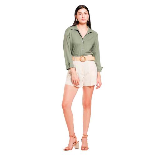 Short Lob beige para dama dsst0399