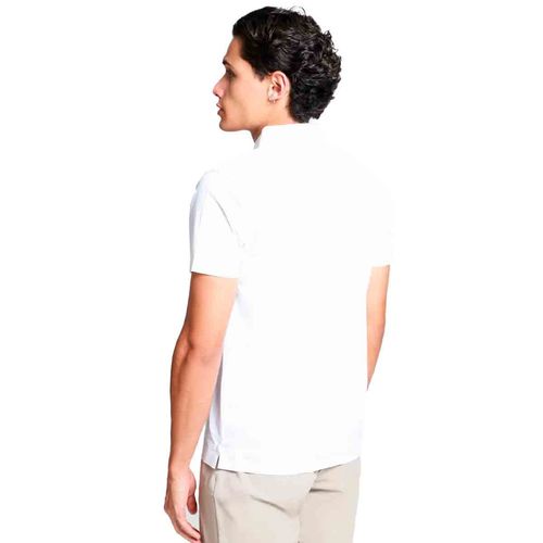 Playera tipo polo Lob blanco para caballero ccck0965
