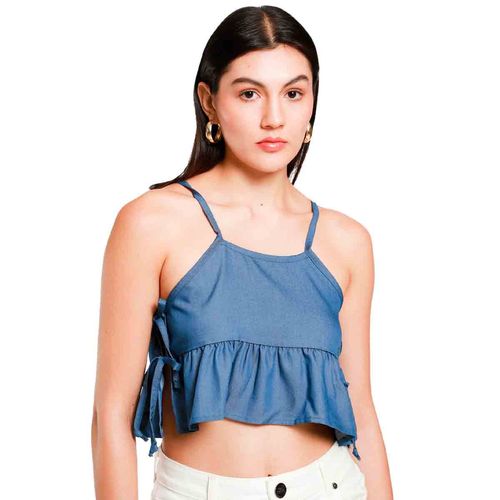 Blusa Lob azul para dama dbto0511