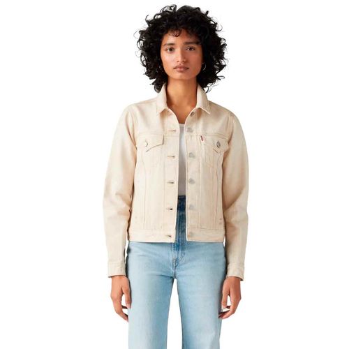 Chamarra de mezclilla Levis beige para dama 29945-0221
