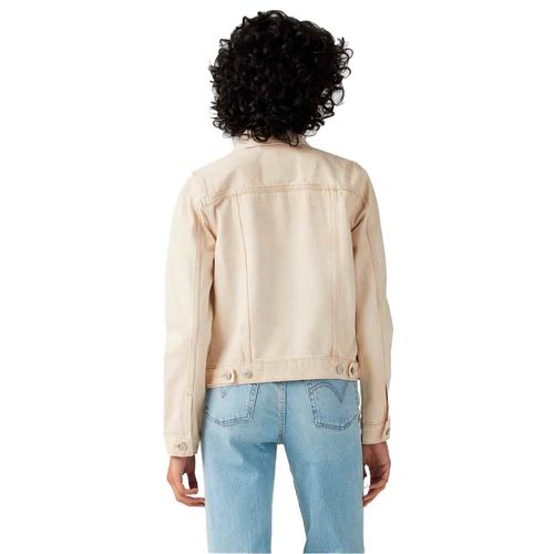 Chamarra de mezclilla Levis beige para dama 29945-0221
