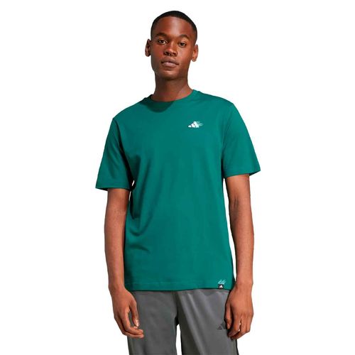 Playera deportiva Adidas verde para caballero jj3980