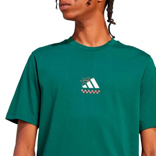 Playera deportiva Adidas verde para caballero jj4017