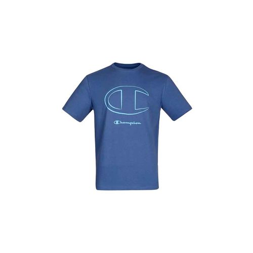Playera deportiva Champion azul para caballero gpmss2500622