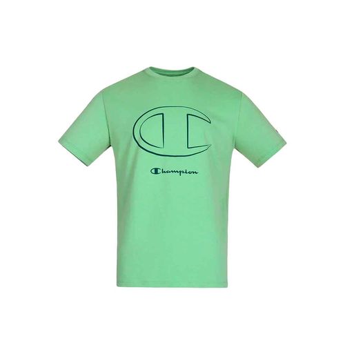 Playera deportiva Champion verde para caballero gpmss2500720
