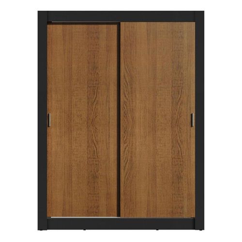 Closet Madesa 2 puertas negro marrón denver
