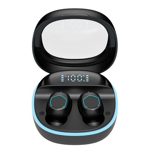Audífonos bluetooth inalámbricos led Yisen negros m412