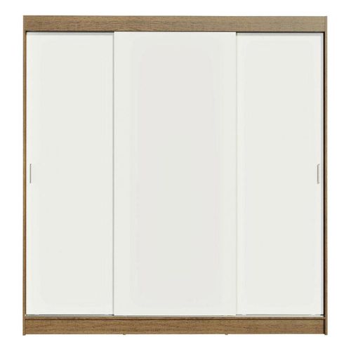 Closet Madesa 3 puertas marron blanco doble reno