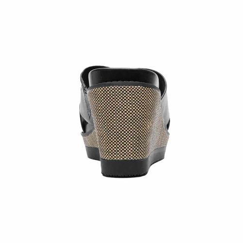 Sandalia casual Flexi negro para dama 135602